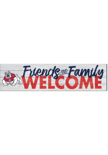 KH Sports Fan Fresno State Bulldogs 40x10 Welcome Sign - Red