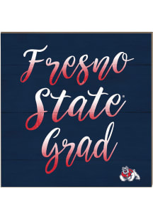 KH Sports Fan Fresno State Bulldogs 10in x 10in Grad Sign - Red