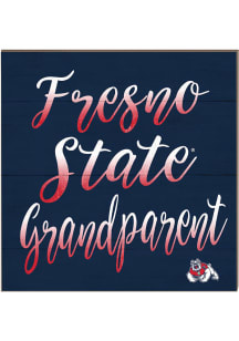 KH Sports Fan Fresno State Bulldogs 10in x 10in Grandparents Sign - Red
