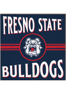 KH Sports Fan Fresno State Bulldogs 10x10 Retro Sign - Red