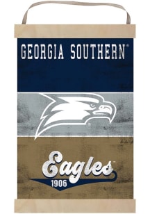 KH Sports Fan Georgia Southern Eagles Reversible Retro Banner Sign - Blue
