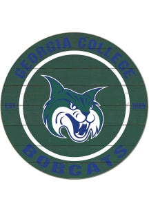 KH Sports Fan Georgia College Bobcats 20x20 Colored Circle Sign - Blue