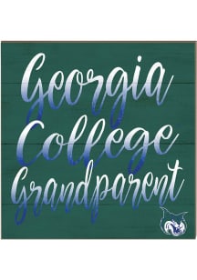 KH Sports Fan Georgia College Bobcats 10in x 10in Grandparents Sign - Blue