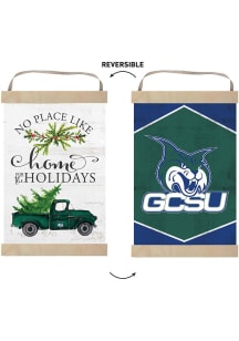 KH Sports Fan Georgia College Bobcats Holiday Reversible Banner Sign - White
