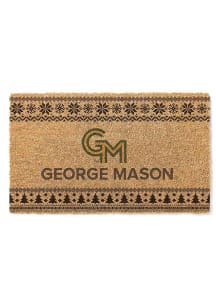 George Mason University Holiday Logo Door Mat