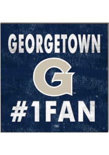 KH Sports Fan Georgetown Hoyas 10x10 #1 Fan Sign - Blue