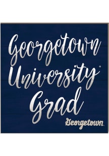KH Sports Fan Georgetown Hoyas 10in x 10in Grad Sign - Blue
