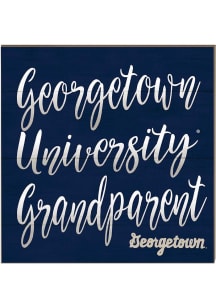 KH Sports Fan Georgetown Hoyas 10in x 10in Grandparents Sign - Blue