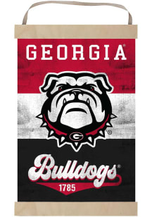 KH Sports Fan Georgia Bulldogs Reversible Retro Banner Sign - Red