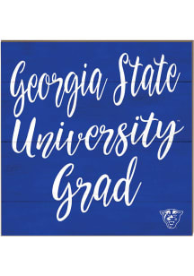 KH Sports Fan Georgia State Panthers 10in x 10in Grad Sign - Blue