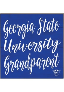 KH Sports Fan Georgia State Panthers 10in x 10in Grandparents Sign - Blue