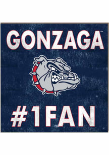 KH Sports Fan Gonzaga Bulldogs 10x10 #1 Fan Sign - Blue