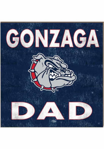 KH Sports Fan Gonzaga Bulldogs 10in x 10in Dad Sign - Blue