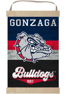 KH Sports Fan Gonzaga Bulldogs Reversible Retro Banner Sign - Blue