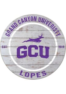 KH Sports Fan Grand Canyon Antelopes 20x20 Weathered Circle Sign - Grey