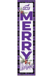 KH Sports Fan Grand Canyon Antelopes 11x46 Merry Christmas Leaning Sign - Purple