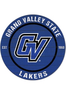 KH Sports Fan Grand Valley State Lakers 20x20 Colored Circle Sign - Blue