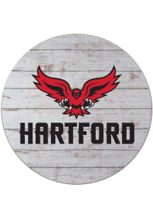 KH Sports Fan Hartford Hawks 20x20 Weathered Circle Sign - Grey