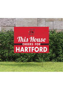 Hartford Hawks KH Sports Fan 18x24 This House Cheers Yard Sign - Red
