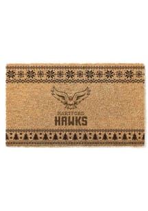 Hartford Hawks Holiday Logo Door Mat