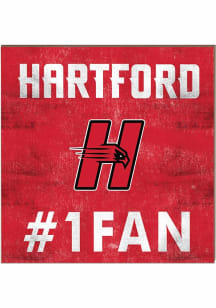 KH Sports Fan Hartford Hawks 10x10 #1 Fan Sign - Red