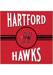 KH Sports Fan Hartford Hawks 10x10 Retro Sign - Red
