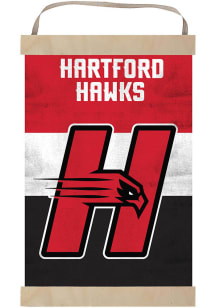 KH Sports Fan Hartford Hawks Reversible Retro Banner Sign - Red