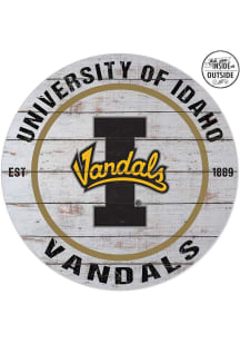 KH Sports Fan Idaho Vandals 20x20 In Out Weathered Circle Sign - Grey