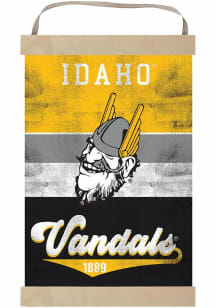 KH Sports Fan Idaho Vandals Reversible Retro Banner Sign - Silver