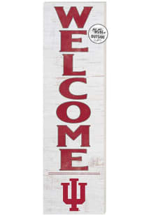 KH Sports Fan Indiana Hoosiers 10x35 Welcome Sign - White