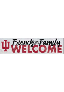 KH Sports Fan Indiana Hoosiers 40x10 Welcome Sign - White