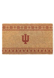 Indiana Hoosiers Holiday Logo Door Mat