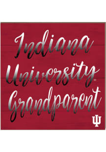 KH Sports Fan Indiana Hoosiers 10in x 10in Grandparents Sign - White