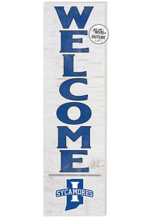 KH Sports Fan Indiana State Sycamores 10x35 Welcome Sign - White