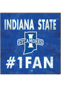 KH Sports Fan Indiana State Sycamores 10x10 #1 Fan Sign - Blue