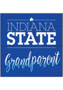 KH Sports Fan Indiana State Sycamores 10in x 10in Grandparents Sign - Blue