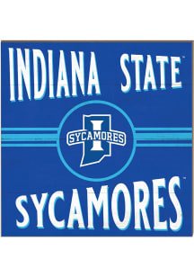 KH Sports Fan Indiana State Sycamores 10x10 Retro Sign - Blue
