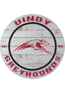 KH Sports Fan Indianapolis Greyhounds 20x20 Weathered Circle Sign - Grey