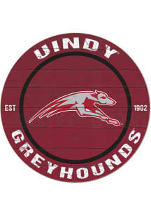 KH Sports Fan Indianapolis Greyhounds 20x20 Colored Circle Sign - Crimson