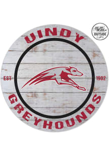 KH Sports Fan Indianapolis Greyhounds 20x20 In Out Weathered Circle Sign - Grey