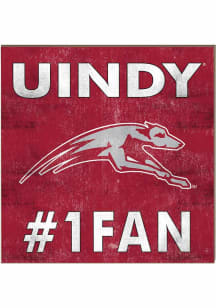 KH Sports Fan Indianapolis Greyhounds 10x10 #1 Fan Sign - Crimson