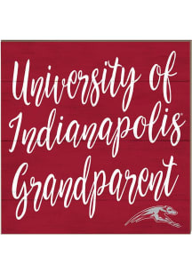 KH Sports Fan Indianapolis Greyhounds 10in x 10in Grandparents Sign - Crimson