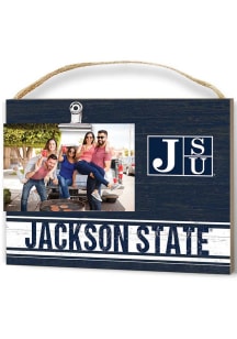 Jackson State Tigers Clip It Colored Logo Photo Picture Frame - Blue