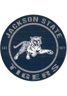 KH Sports Fan Jackson State Tigers 20x20 Colored Circle Sign - Blue