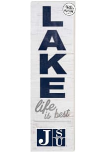 KH Sports Fan Jackson State Tigers 10x35 Lake Life is Best Indoor Outdoor Sign - White