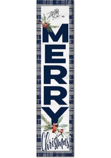 KH Sports Fan Jackson State Tigers 11x46 Merry Christmas Leaning Sign - Blue