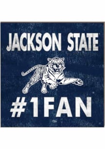 KH Sports Fan Jackson State Tigers 10x10 #1 Fan Sign - Blue