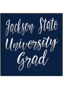 KH Sports Fan Jackson State Tigers 10in x 10in Grad Sign - Blue