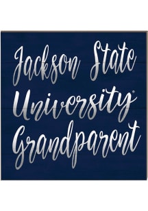 KH Sports Fan Jackson State Tigers 10in x 10in Grandparents Sign - Blue