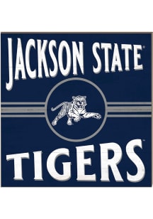 KH Sports Fan Jackson State Tigers 10x10 Retro Sign - Blue